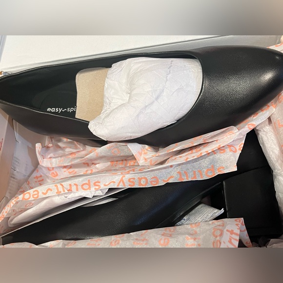 Easy Spirit Women's Eflex Cosma Slip-on Block Heel Pumps Black - wide width - Picture 5 of 8